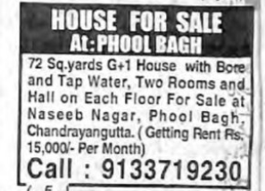 HOUSE FOR SALE