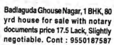 HOUSE FOR SALE