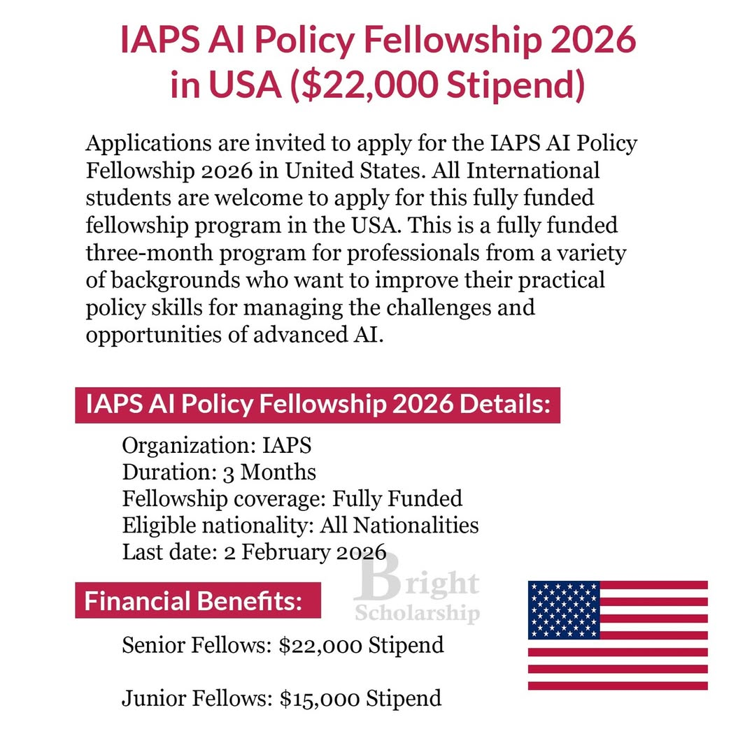 IAPS AI POLICY FELLOWSHIP 2026 IN USA
