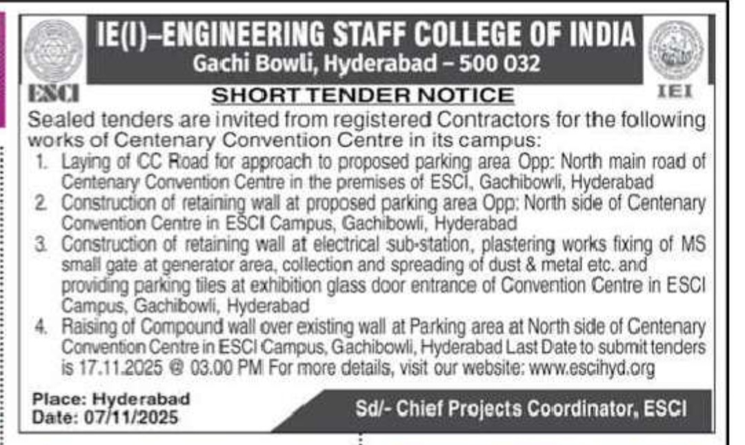 IE ENGINEERING STAFF COLLEGE OF INDIA