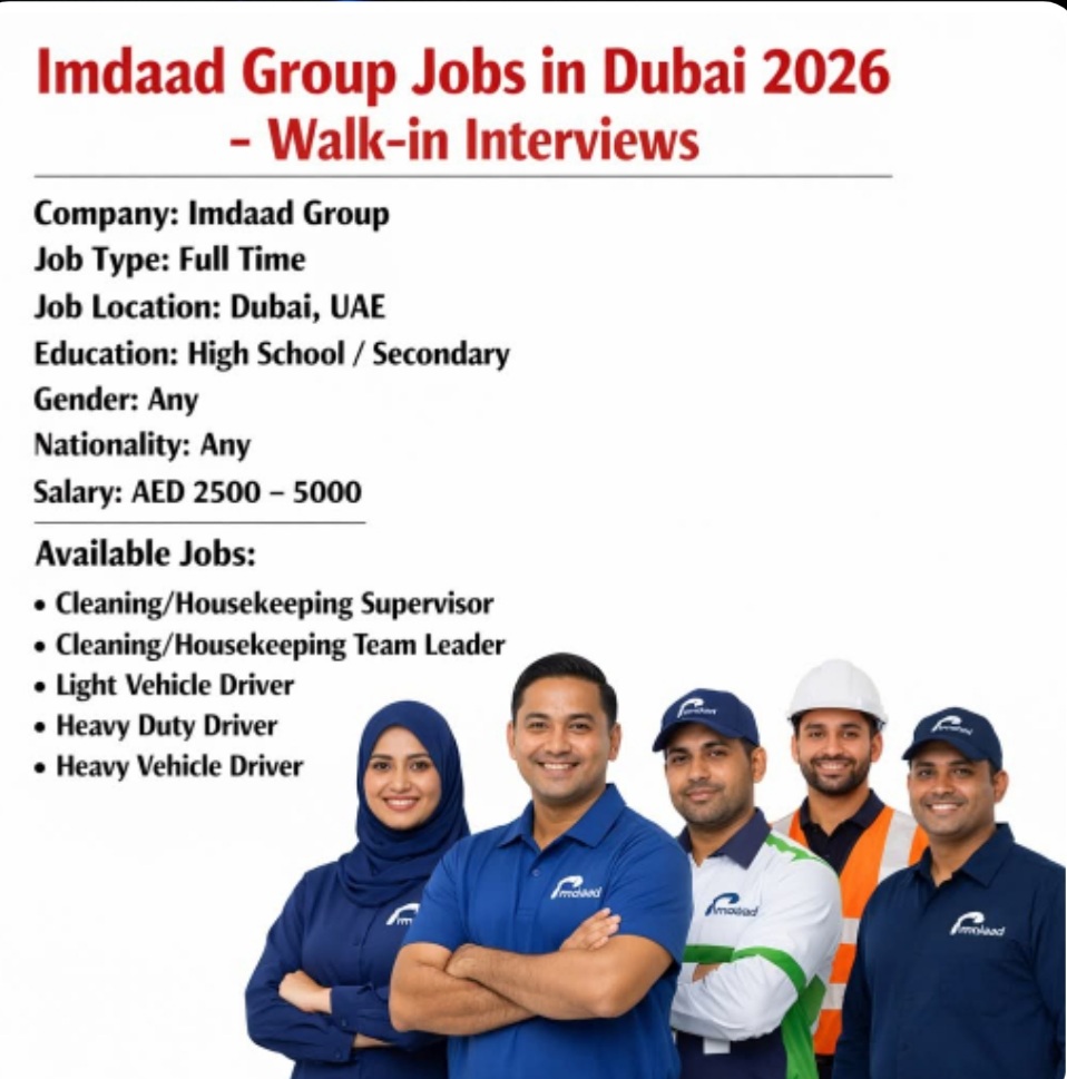 IMDAAD GROUP JOBS IN DUBAI 2026