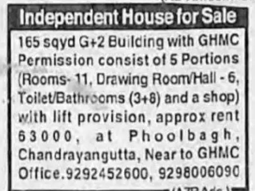 INDEPENDENT HOUSE FOR SALE
