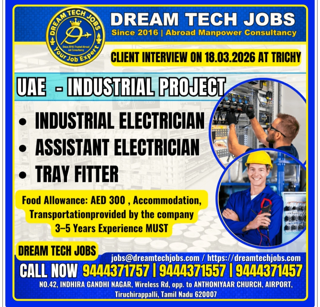 INDUSTRIAL PROJECT HIRINGS AT UAE