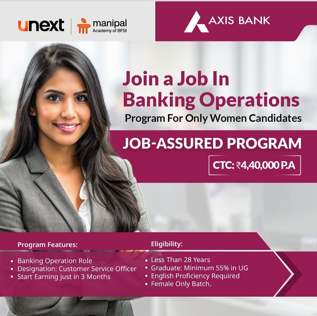 JOB IN BANKING OPERATIONS