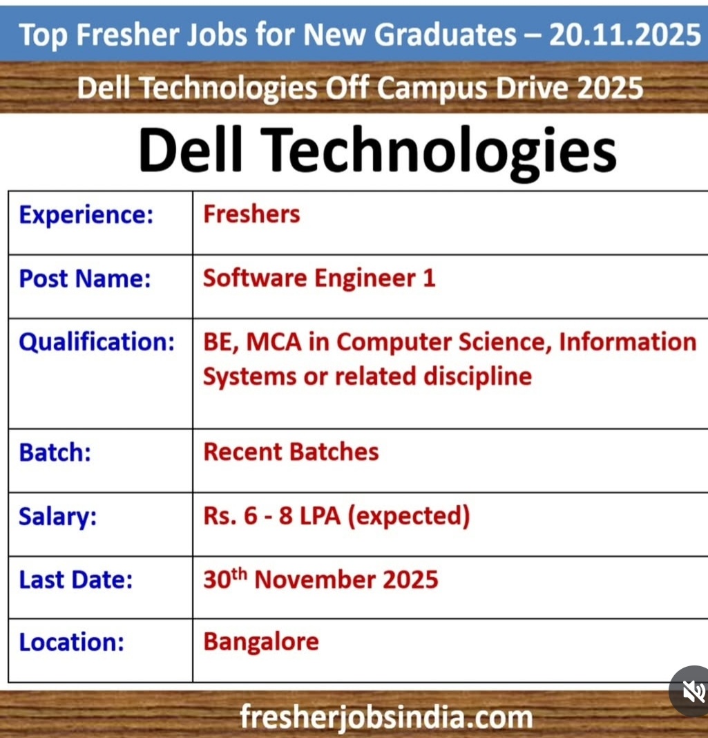 JOBS FOR FRESHERS