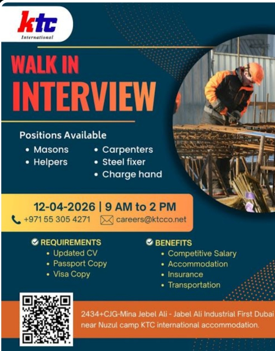 KTC INTERNATIONAL DUBAI IS HIRING