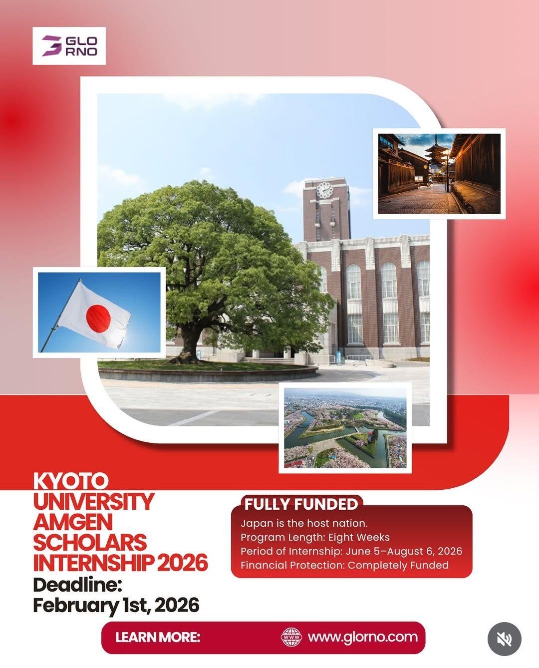 KYOTO UNIVERSITY AMGEN SCHOLARS INTERNSHIP 2026