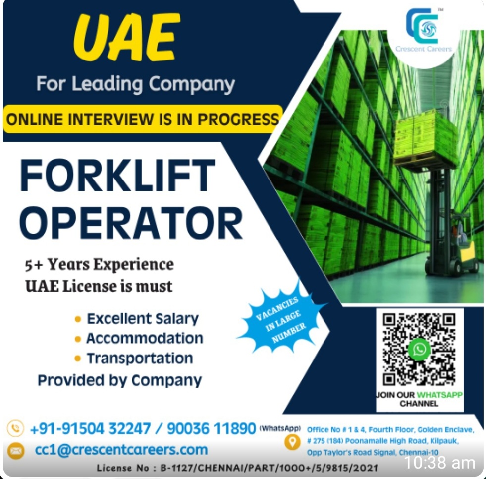 LEADING CONPANY IS HIRING AT UAE