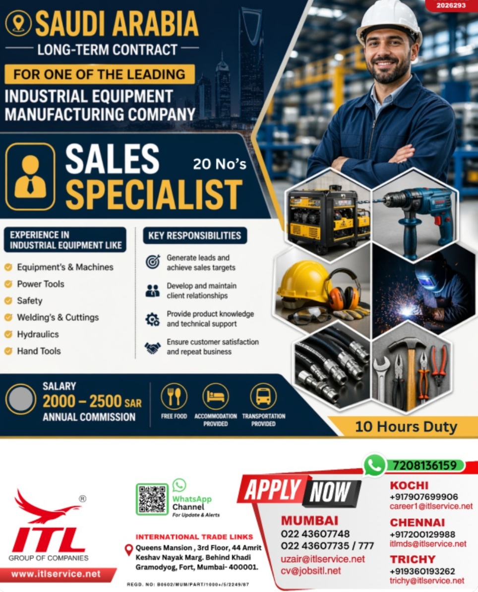 LONG TERM CONTRACT RECRUITMENT FOR SAUDI ARABIA