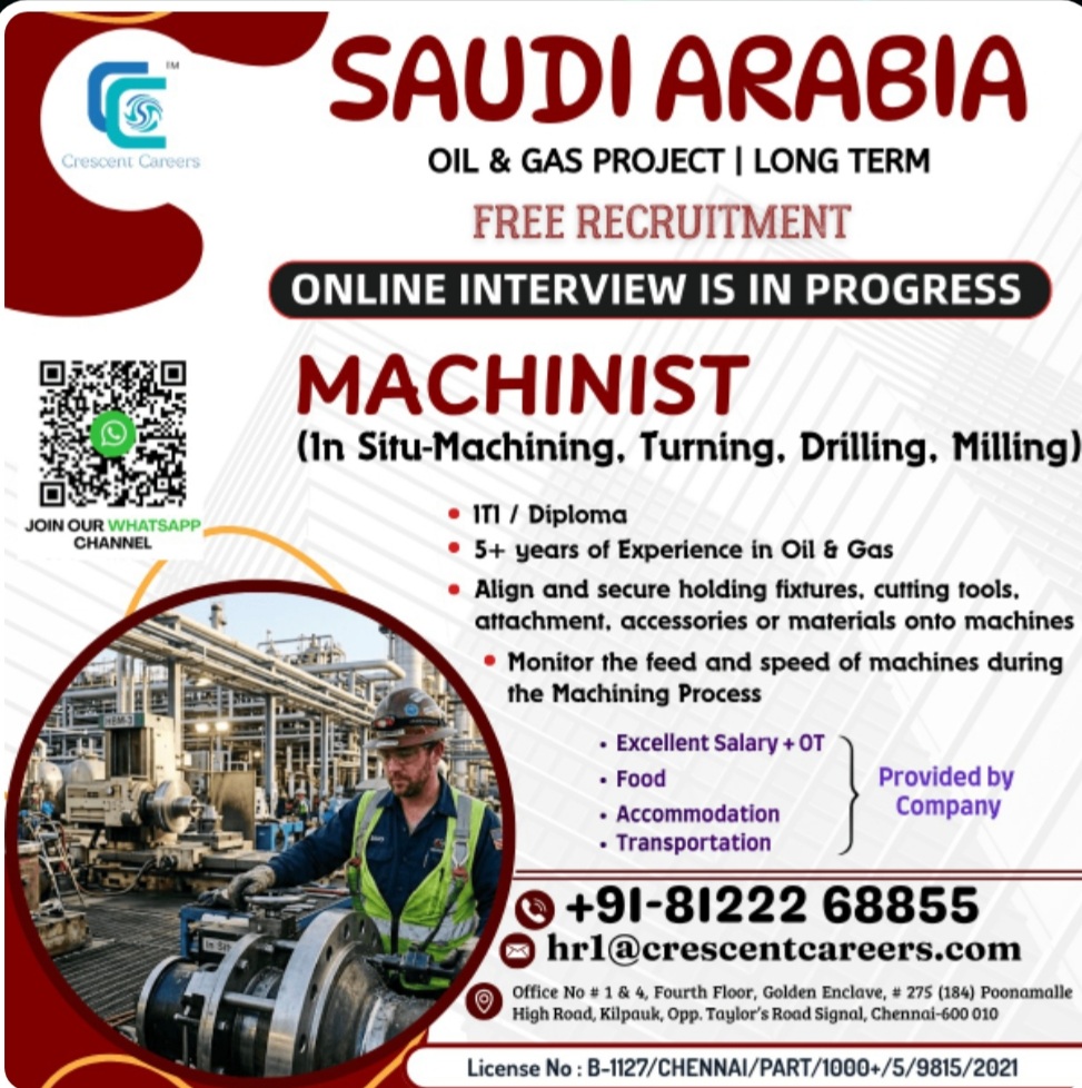 LONG TERM OIL AND GAS PROJECT RECRUITMENT