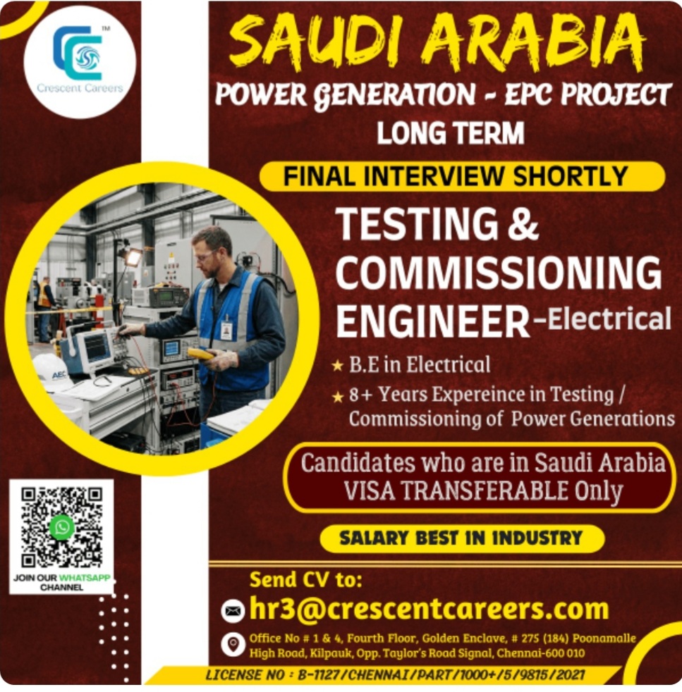 LONG TERM PROJECT HIRINGS AT SAUDI ARABIA