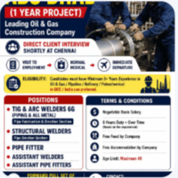 Long Term Requirement – Abu Dhabi (1 Year Project)