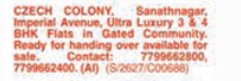 LUXURIOUS 3BHK & 4BHK FLATS FOR SALE