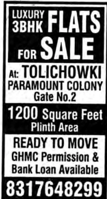 Luxury 3Bhk Flats For Sale