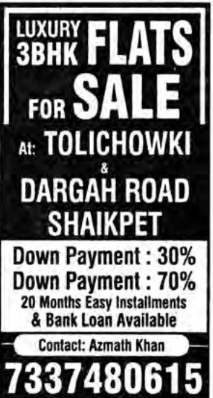 LUXURY 3Bhk Flats for Sale