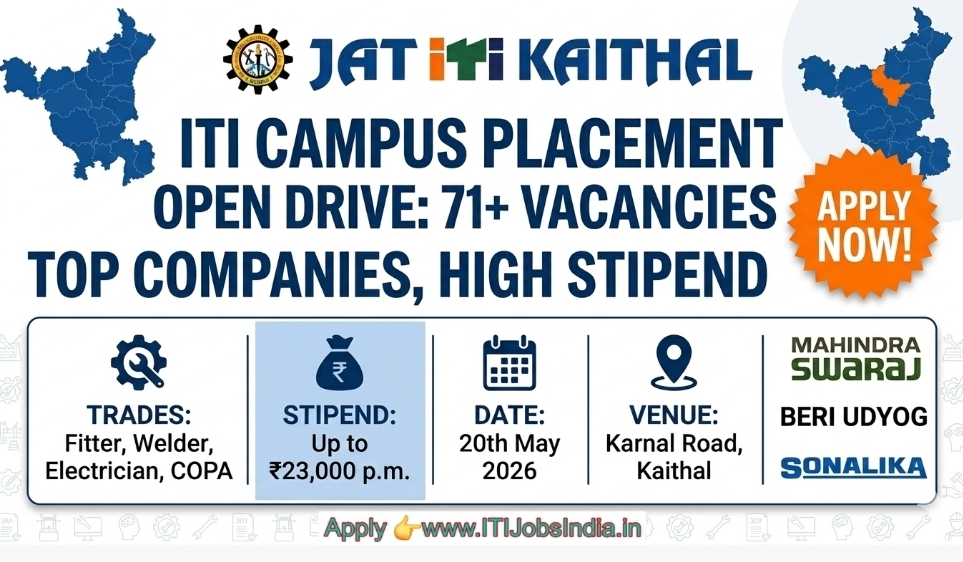 Mahindra Swaraj  ITI Jobs Campus placement 2026