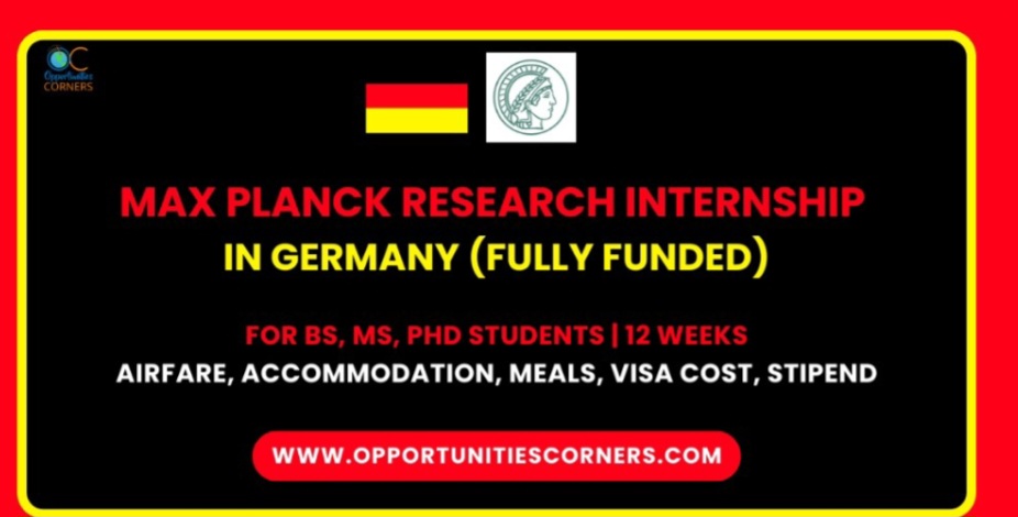Max Planck Internship 2027 in Germany (Fully Funded)