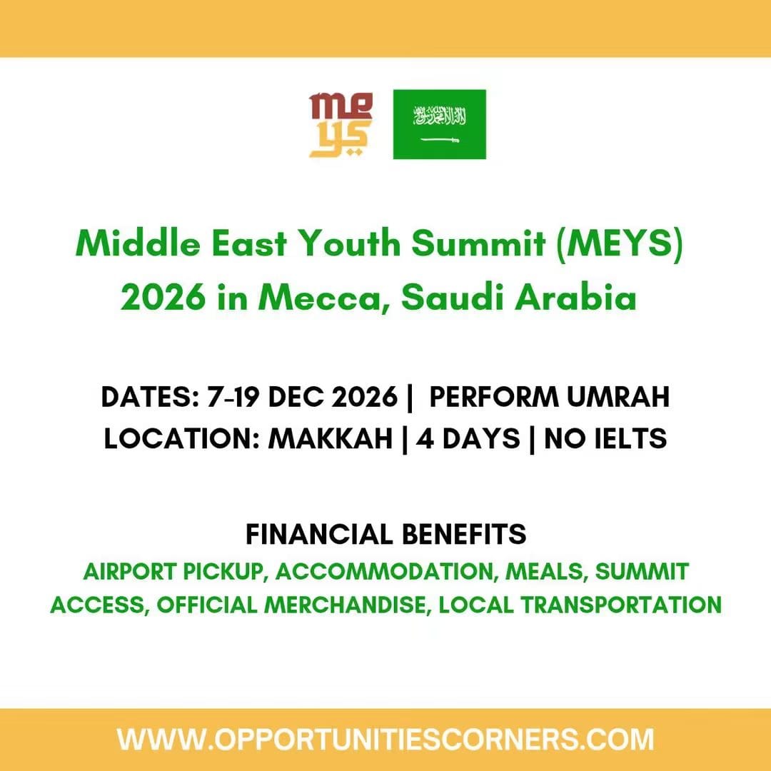 Middle East Youth Summit (MEYS) 2026 in Mecca, Saudi Arabia