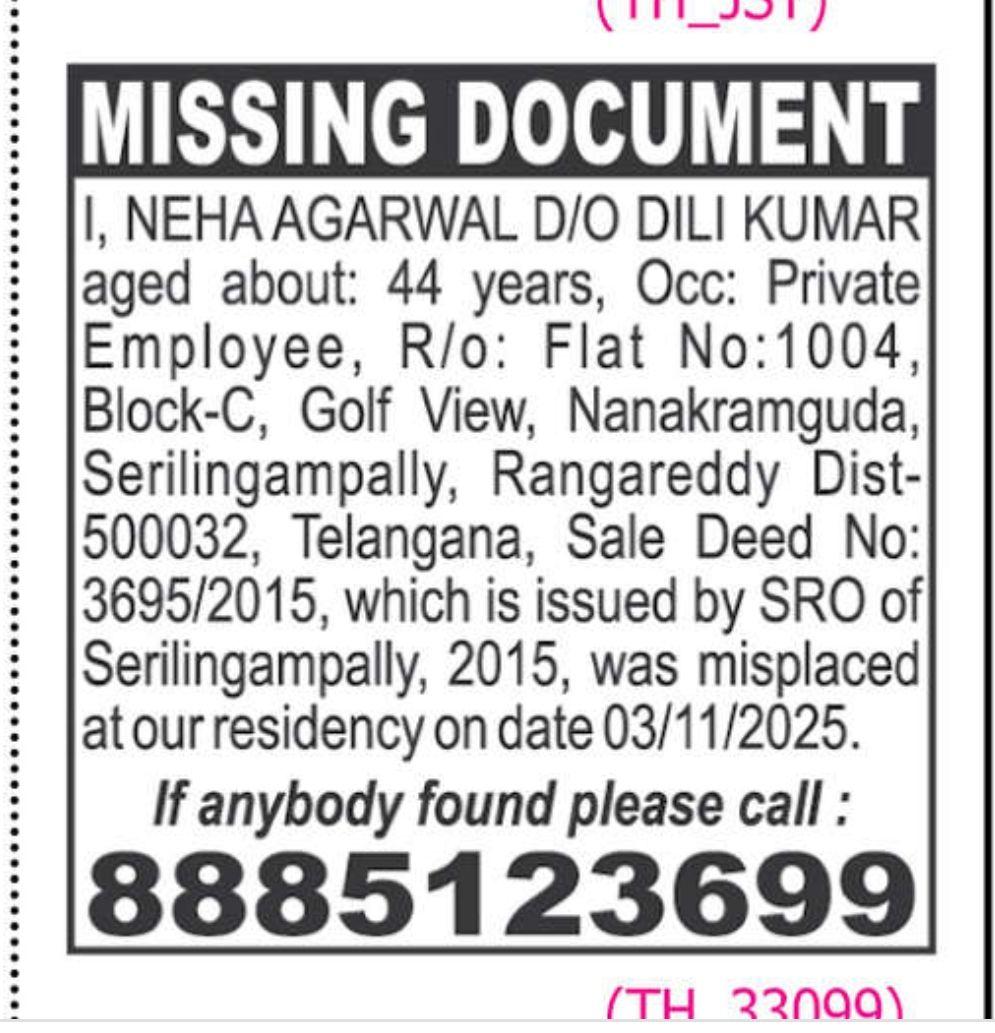MISSING DOCUMENT