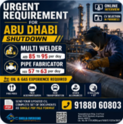 Multi Welder, Pipe Fabricator Abu Dhabi