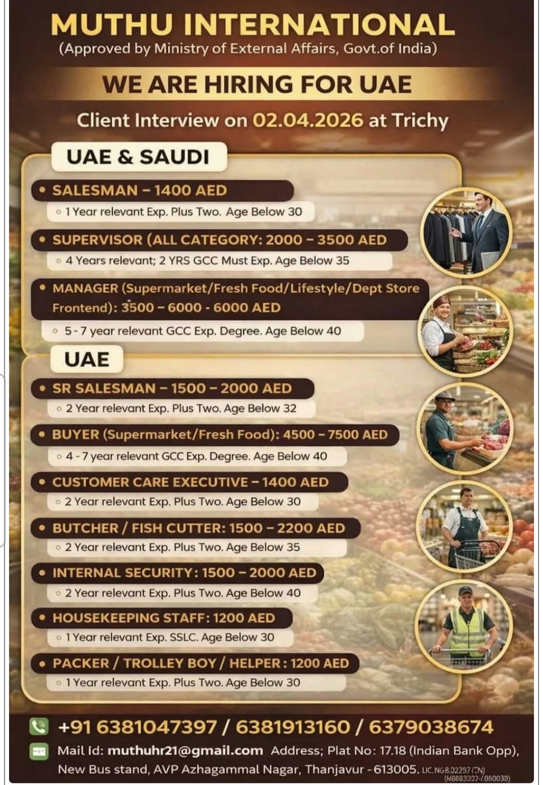 MULTIPLE JOB VACANCIES AT DUBAI AND UAE