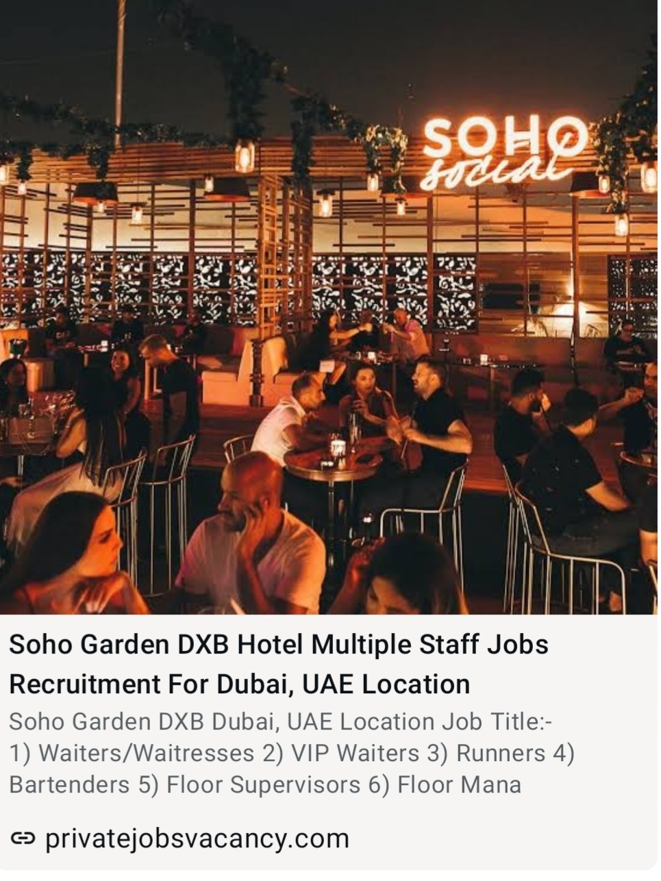 MULTIPLE STAFF JOBS RECRUITMENT FOR DUBAI