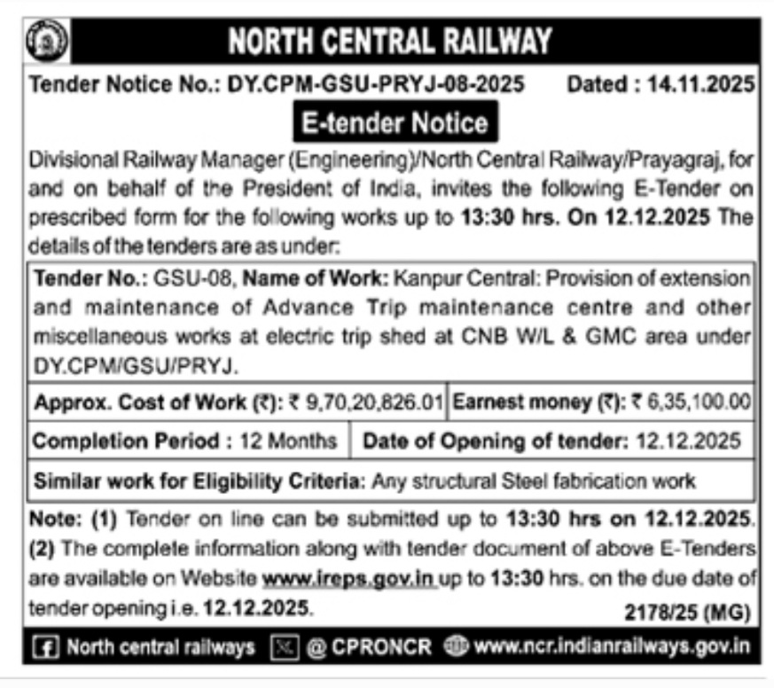 NORTH CENTRAL RAILWAY
