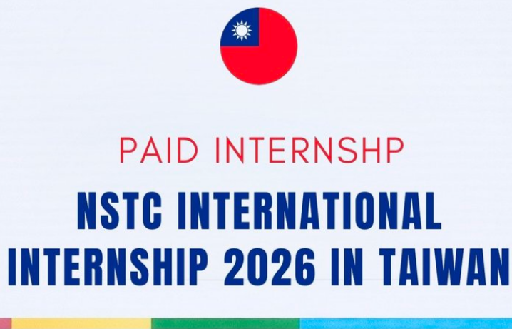 NSTC International Internship 2026 | Taiwan | Paid Research Opportunity