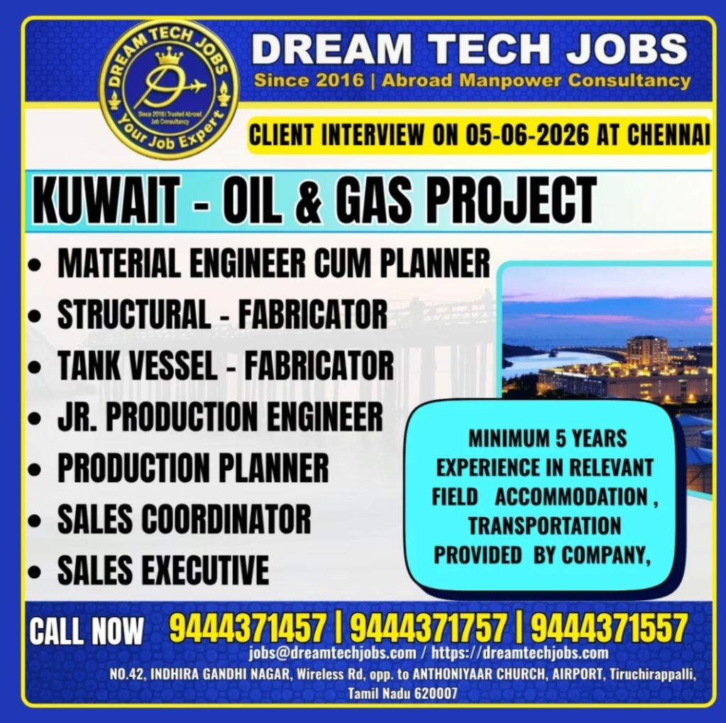 OIL &GAS PROJECT HIRING FOR KUWAIT