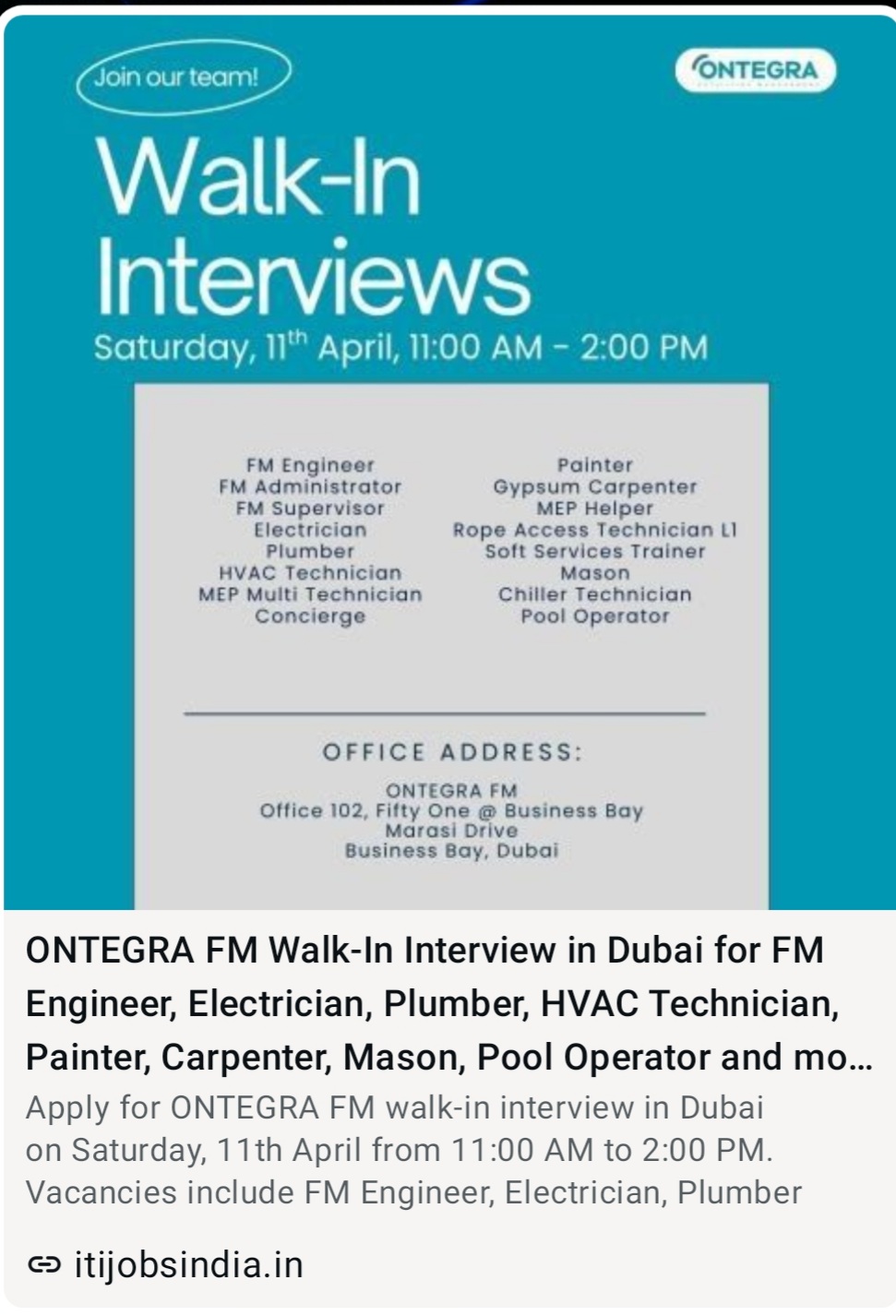 ONTEGRA FM WALK IN INTERVIEW in Dubai