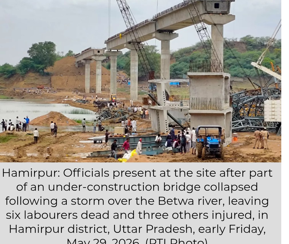 Part of Under-Construction Bridge Collapses in UP, Six Labourers Killed