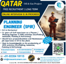 PLANNING ENGINEER (SPIR)