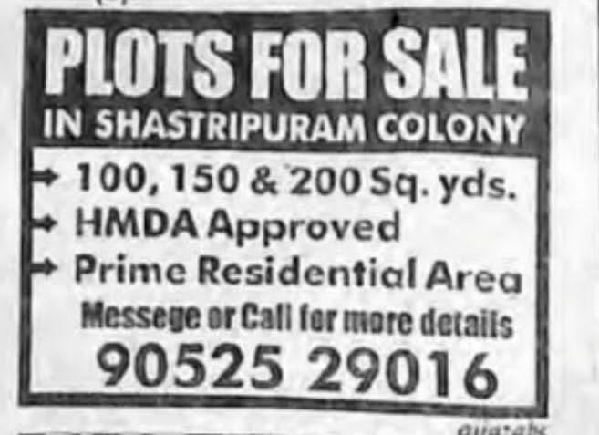 PLOTS FOR SALE