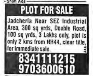 PLOTS FOR SALE