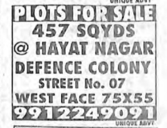 PLOTS FOR SALE