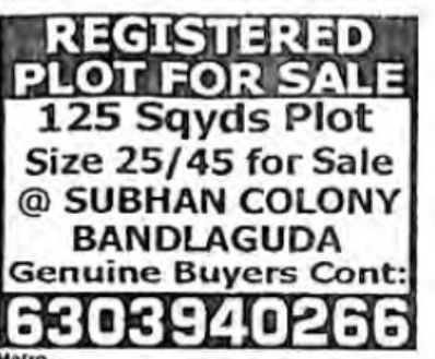 PLOTS FOR SALE