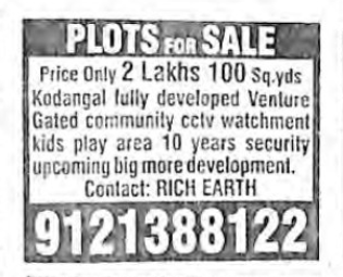 PLOTS FOR SALE