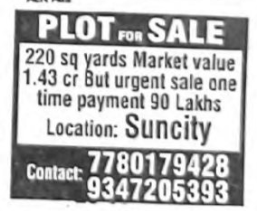 PLOTS FOR SALE