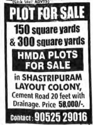 PLOTS FOR SALE