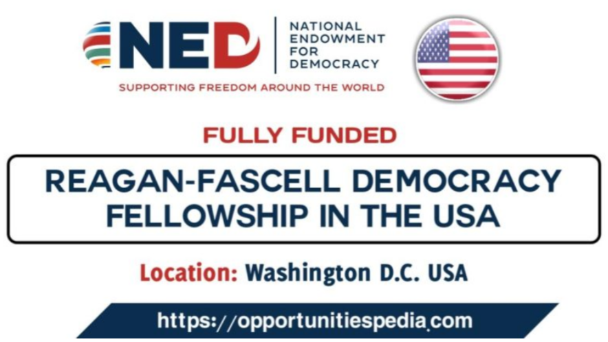 Reagan-Fascell Democracy Fellowship 2026 in the USA (Fully Funded)