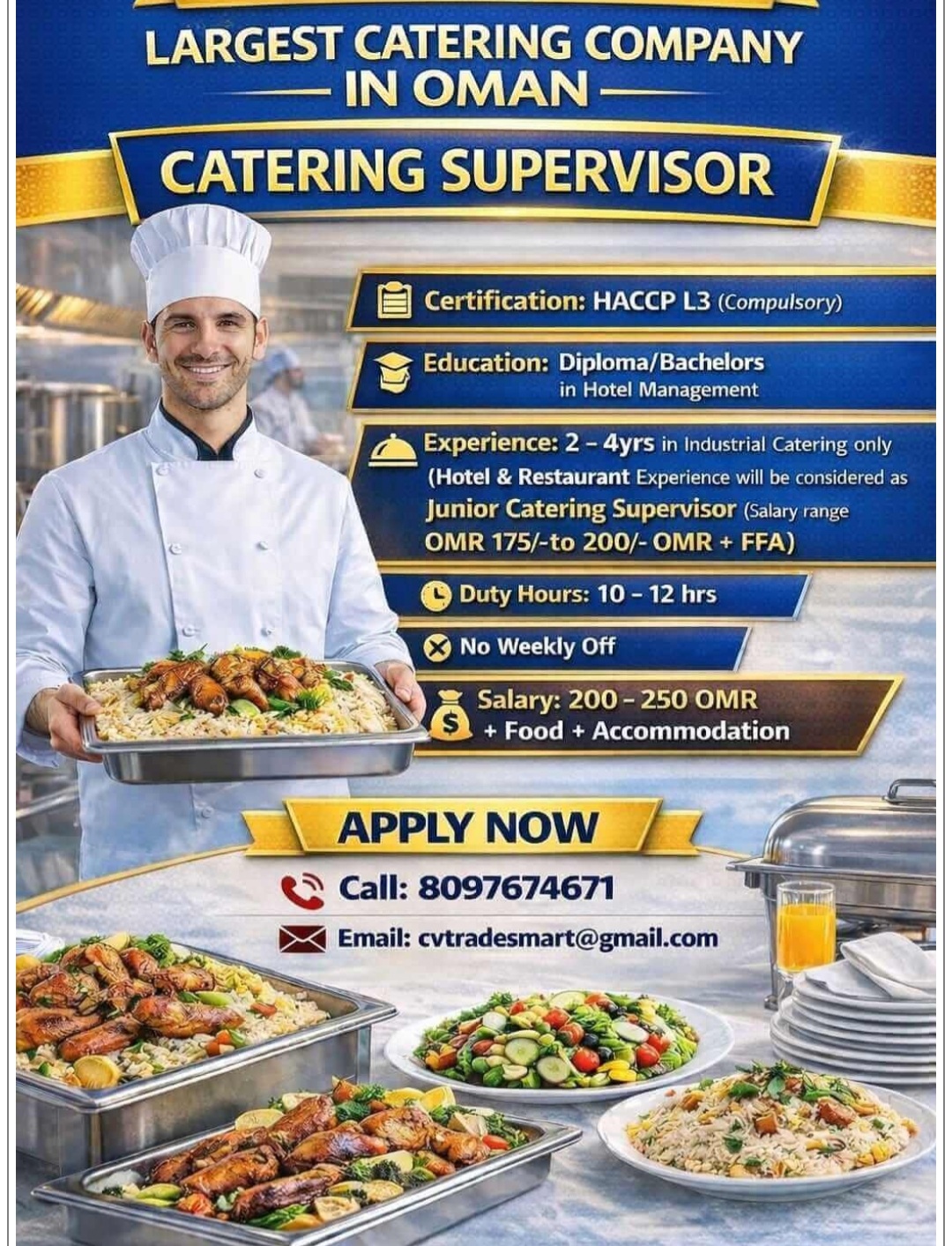 Recruiting Catering Supervisor