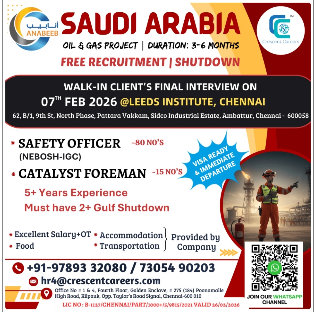 RECRUITING FOR OIL AND GAS PROJECT