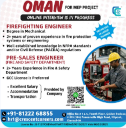 RECRUITMENT FOR OMAN COUNTRY