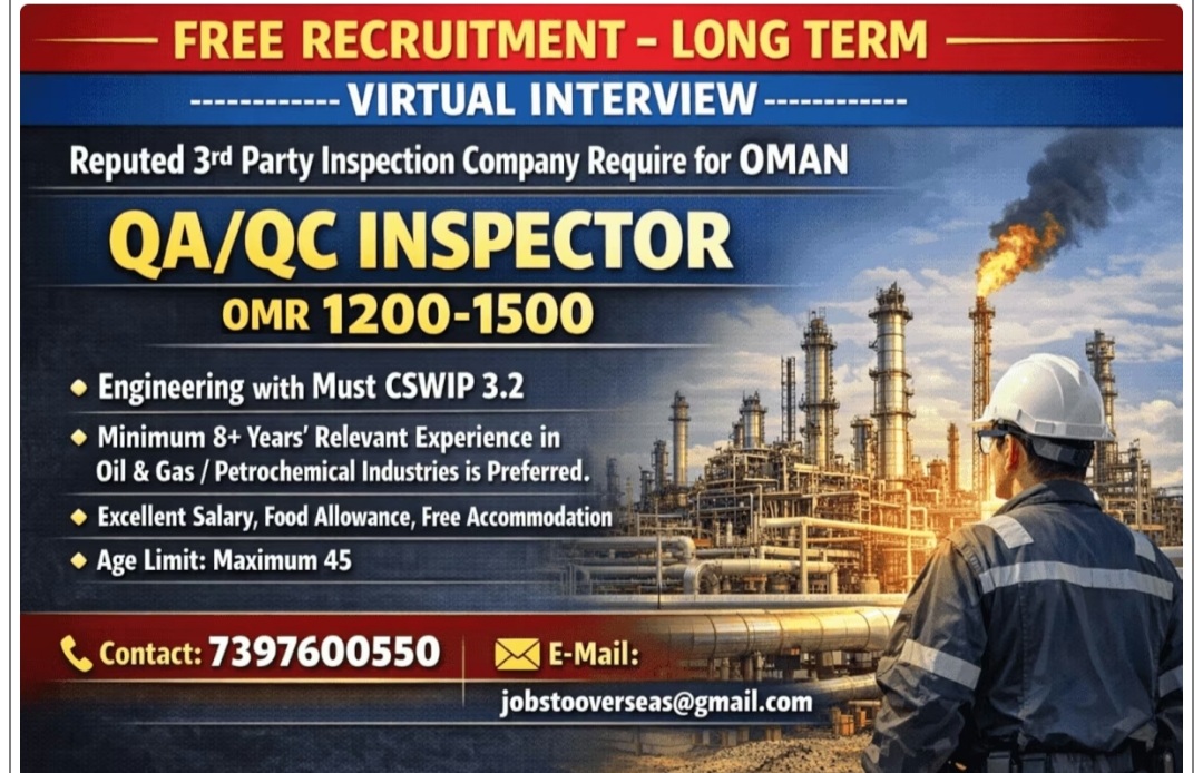 REPUTED 3rd PARTY INSPECTION COMAPANY REQUIREMENT AT OMAN