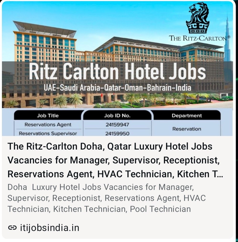 RITZ CARLTON HOTEL JOBS