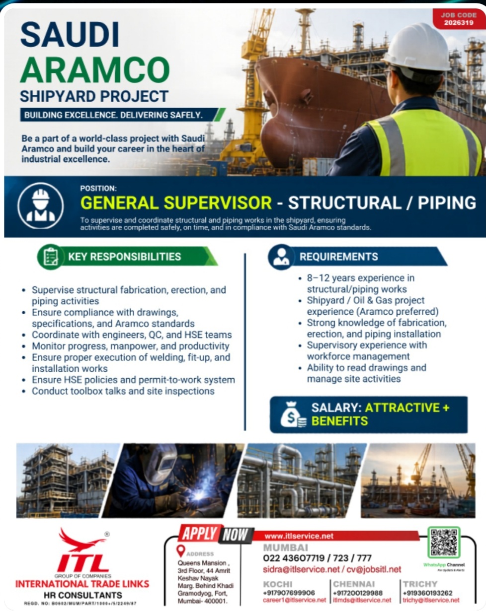 SAUDI ARAMCO PROJECT IS RECRUITING