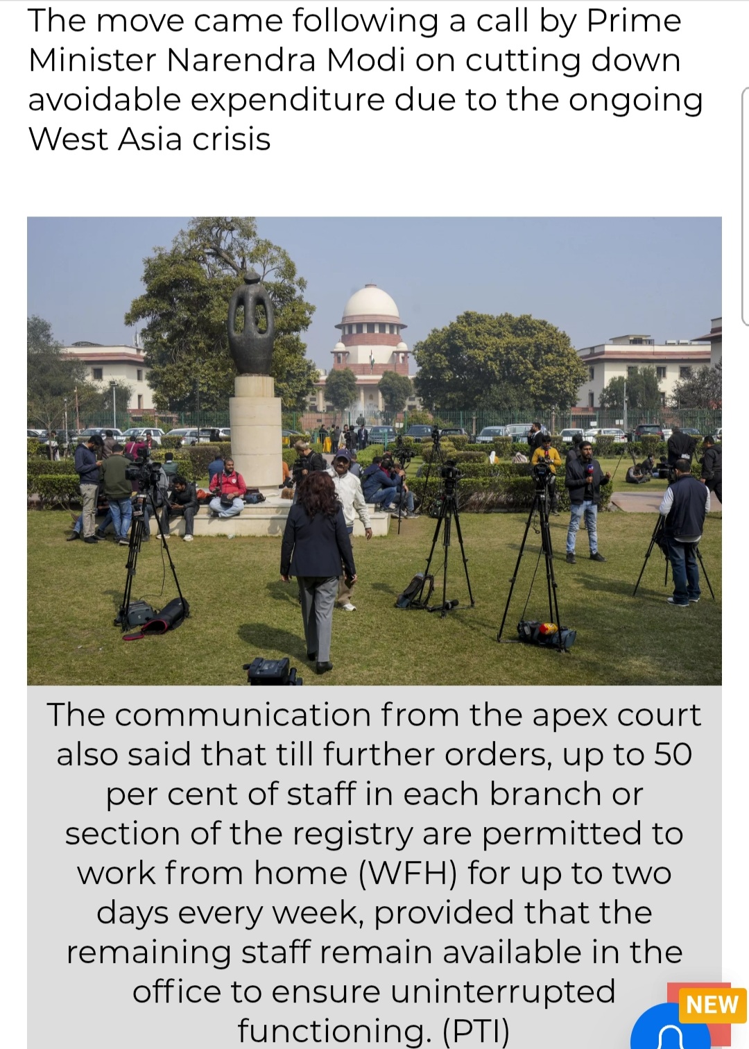 SC to Hear Cases Through Video Conferencing on Mondays, Fridays for Optimum Fuel Utilisation