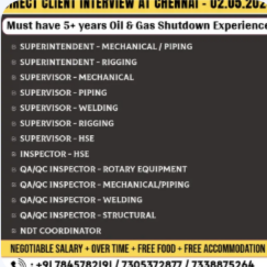 Shutdown Requirement (3-6 Months)