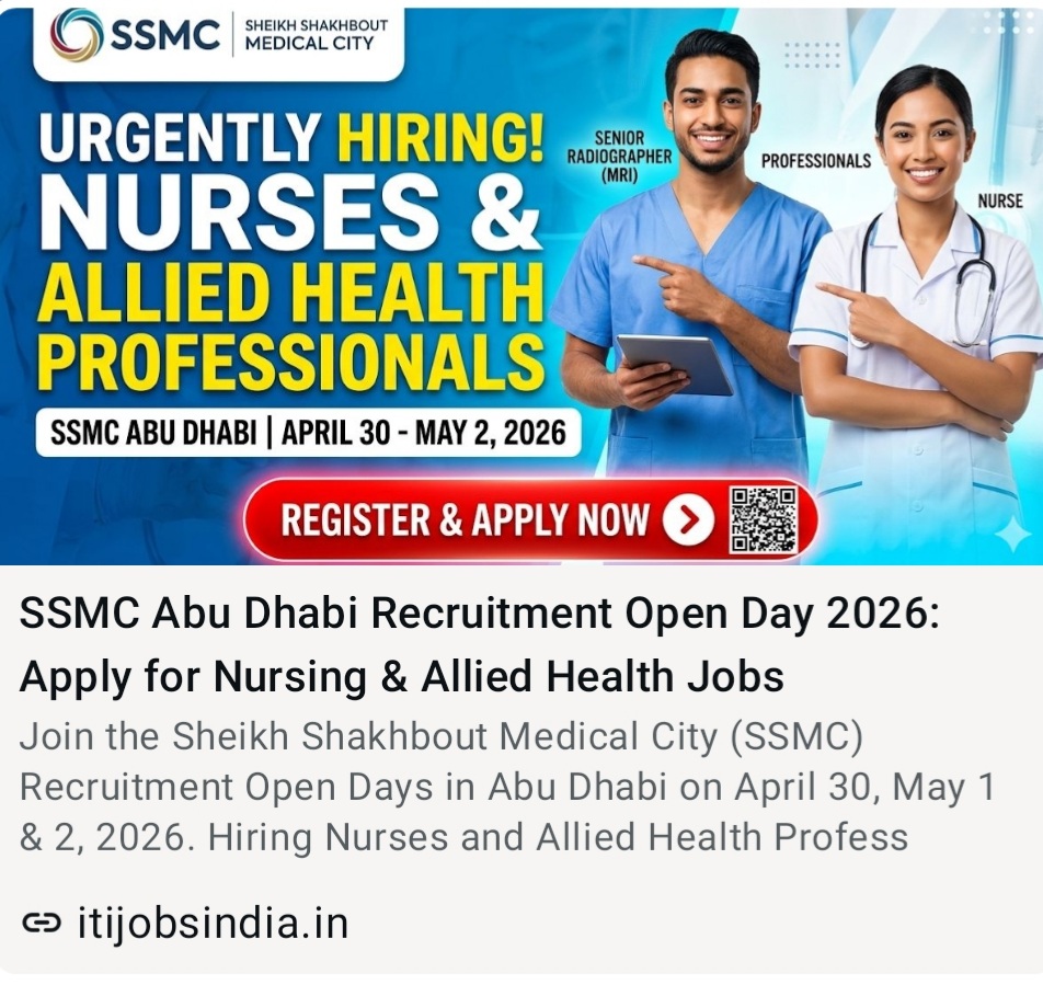 SSMC ABU DHABI RECRUITMENT OPEN DAY 2026