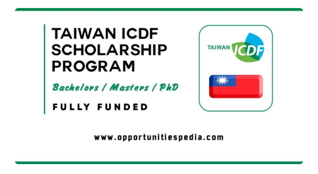 Taiwan ICDF Scholarship Program 2026 (Fully Funded)